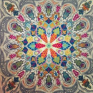 Colorful Boho Cloth Shower Curtain